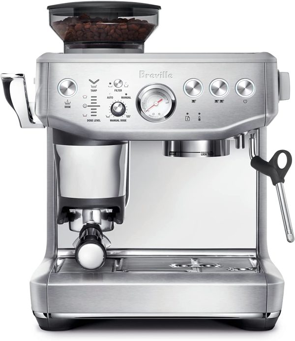 Breville Barista Express® Impress Espresso Machine, Brushed Stainless Steel, BES876BSS