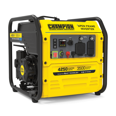 Champion 200955 3500W/4250W Open Frame Inverter Gas Ultra Quiet Generator New